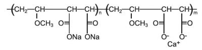 Poly(methyl vinyl ether/maleic acid) mixed salts copolymer